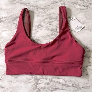 Lululemon align reversible bra - size 10 - pomegranate / red merlot